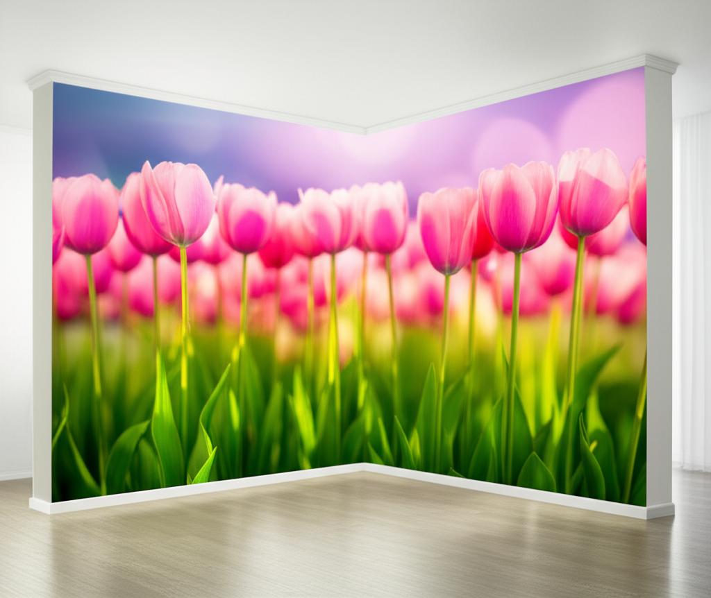 Aranżacje z Fototapetą Tulipanową: Inspiracje