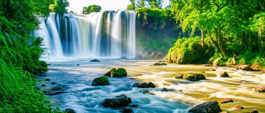 Gdzie najlepiej zastosować fototapety z rzeką i wodospadem?