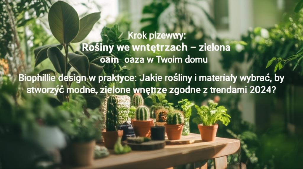 Krok pierwszy: Rośliny we wnętrzach – zielona oaza w Twoim domu