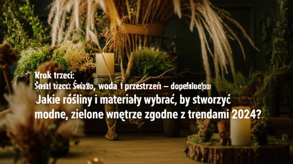 Krok trzeci: Światło, woda i przestrzeň – dopełnienie projektu