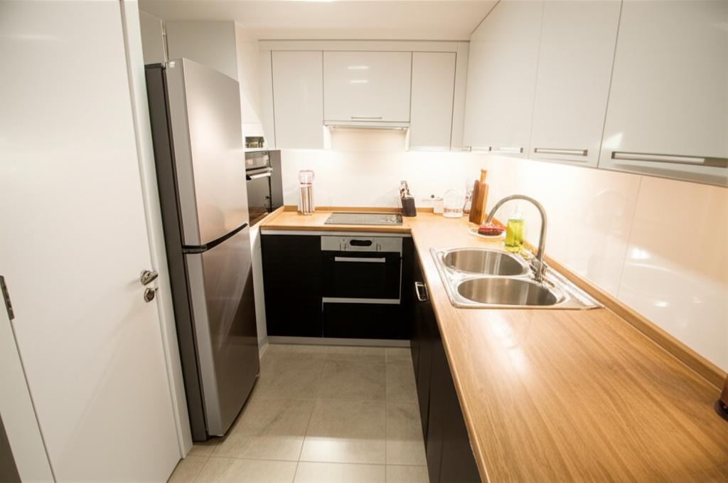 Trójkąt roboczy w różnych układach małej kuchni