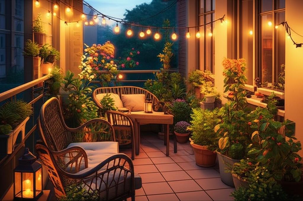 Wpływ barwy światła na percepcję i nastrój na balkonie