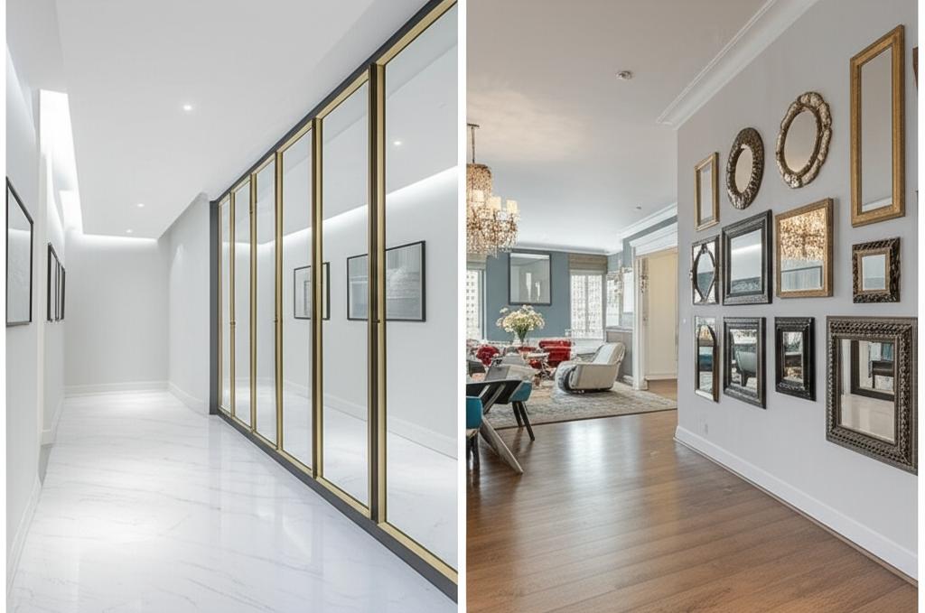 Lustra w przedpokoju a lustra w salonie: funkcje i estetyka